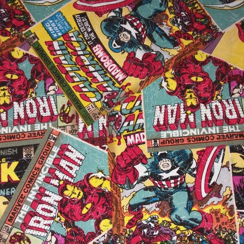 Superheld Marvel Comic 100% Baumwolle Stoffe 20 Designs Pro 25cm - Bild 56 von 159