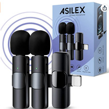 Wireless Microphones  2Pcs  Microphone for iPhone - Mini Microphone,2.4G Ultra