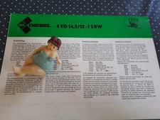 ORIG. 1979 PROSPKET DIESELMOTOR 4VD 14,5/12-1 SRW DDR Kraftstoffanlage DIESEL 