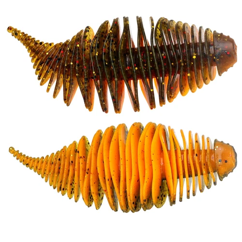 5/6 PCS Soft Swimbait Plastic Fishing Lures Fishing Worms for Bass Trout Walleye - Picture 7 of 15