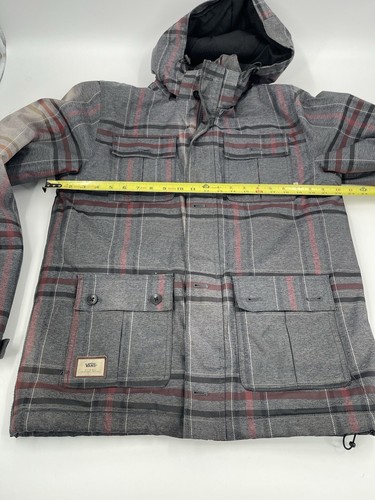 Vans Mixter II Jacket Coat Plain Cotton Gray White Men's Size Large - Picture 8 of 21