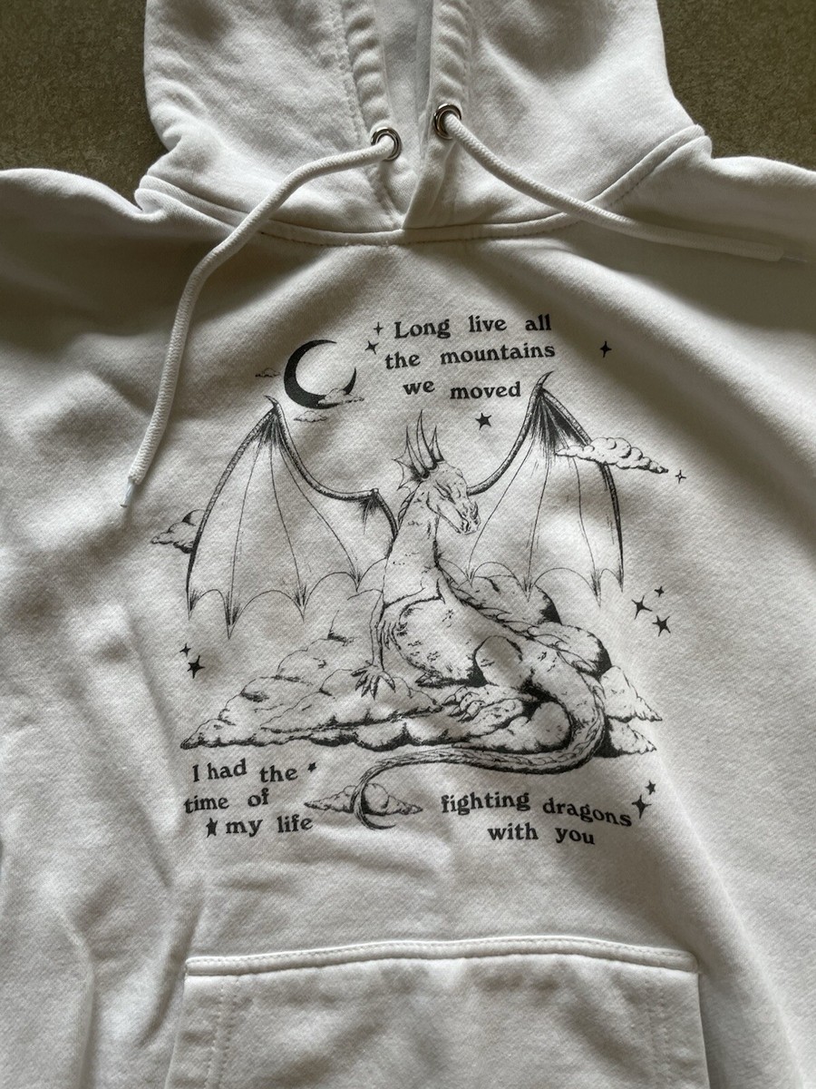 ももすけ Taylor Swift グッズ Taylor Swift “Fighting Dragons With You” White Sweatshirt