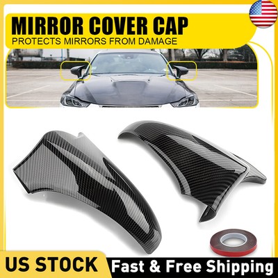 Pair Carbon Fiber Car Rearview Side Mirror Cover For Lexus GS ES LS 2013-2020