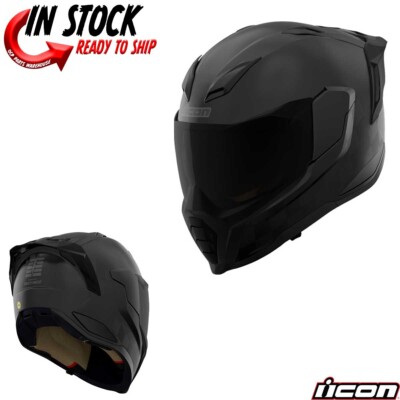 NEW! 2025 ICON ULTRAFLITE MIPS RIZZ RIZZ BLACK FULL FACE MOTORCYCLE - PICK SIZE