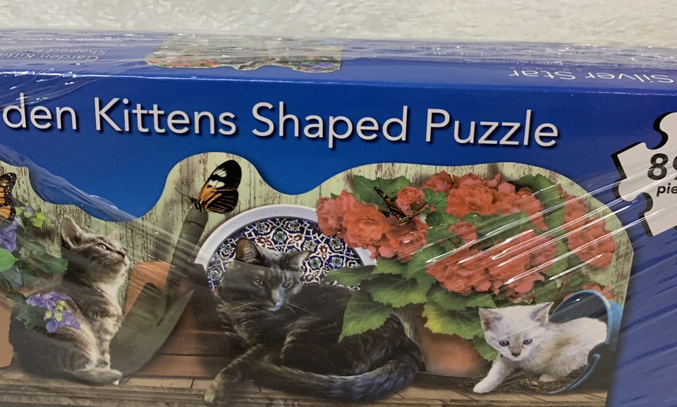 Garden Kittens Shaped 893 Piece Puzzle Silver Star Brands - Image 2 of 3