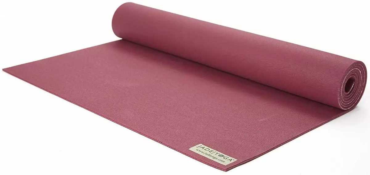 Jade Yoga 368RA Harmony Mat, Raspberry, 3/16 24 x 68