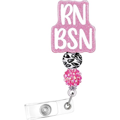 RN BSN Abzeichen rolle Perlen Alligator-Clip Abzeichen halter