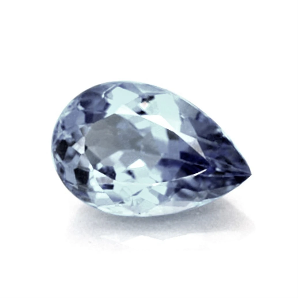 NATURAL AQUAMARINE B 6mm x 4mm PEAR CUT GEM GEMSTONE
