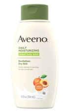 Aveeno Yogurt Idratante Quotidiano Lavaggio Corpo, Profumato Albicocca, 18 Fl. Oz. Pelle secca