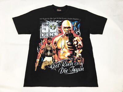 Darien Bruzon DBruze 50 Cent Get Rich or Die Tryin' T-shirt Large Black