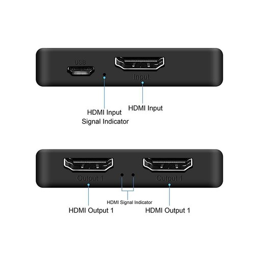 4K HDMI Splitter Full HD 1080P 3D Video 1X2 HDMI Switch Umschalter 1 In 2 Out - Bild 24 von 24