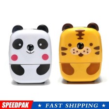 Desktop Pencil Sharpener Hand Crank Cartoon Cute Panda Animal Child Student F0M∩