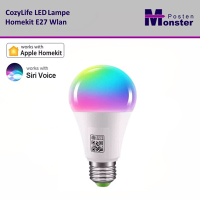2x Homekit E27 LED SMART Leuchtmittel Smarthome Lampe dimmbar Farbwechsel