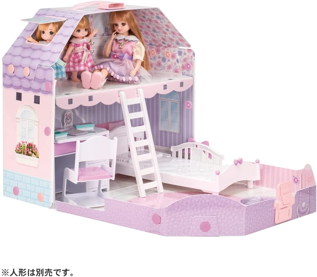 NEW Takara Tomy Licca-chan Doll Room with a Loft! Dreaming Licca-chan from Japan