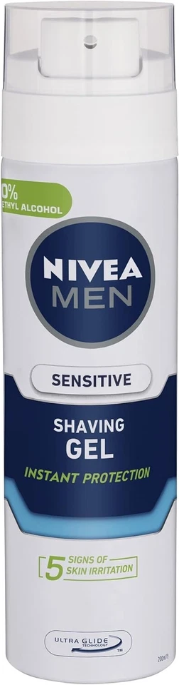 NIVEA MEN Sensitive Shaving Gel (200Ml) Sensitive Skin Cream-Au - image 2 of 4