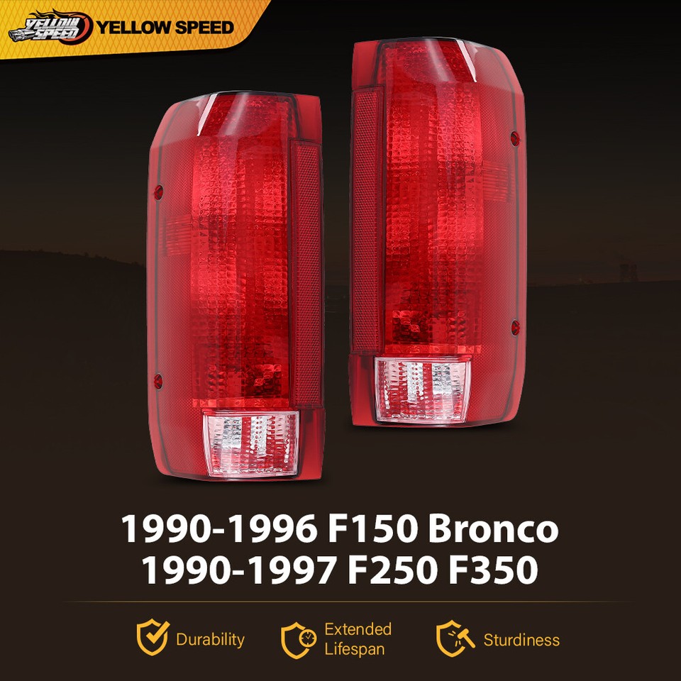 LED 4-STROBE Brake Tail Lights For 1990-1996 Ford F150 1990-1997 - Foto 2