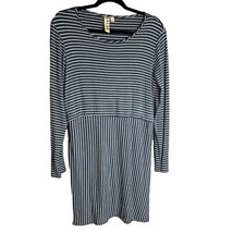 Anthropologie Dolan Left Coast ForDress Michaela Blue Size M Striped Tunic New