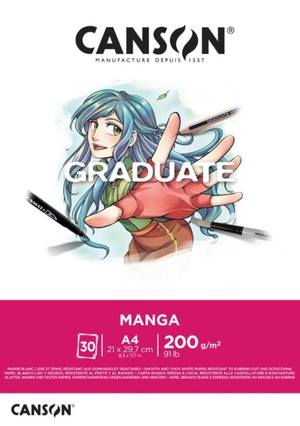 Canson Studienblock Graduate Manga, DIN A4-image