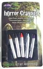 Fun World Halloween Set of 5 Horror Crayons Pirates, Vampires, Zombies  More