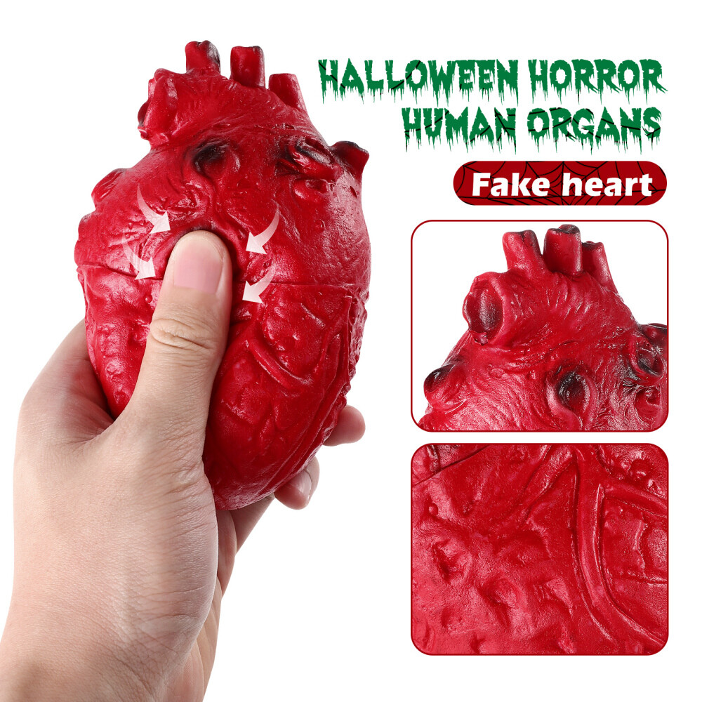 WINOMO 2 Boxes Halloween Fake Bloody Body Parts Props - Scary Latex Organs For Haunted House Decor