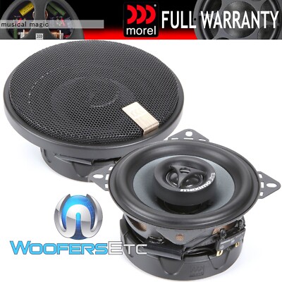 MOREL MAXIMO ULTRA 402 MKII 4'' 50W RMS CAR 2-WAY COAXIAL SPEAKERS TWEETERS NEW