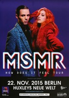 Ms Mr - How Dos It Feel , Berlin 2015 | Konzertplakat | Poster