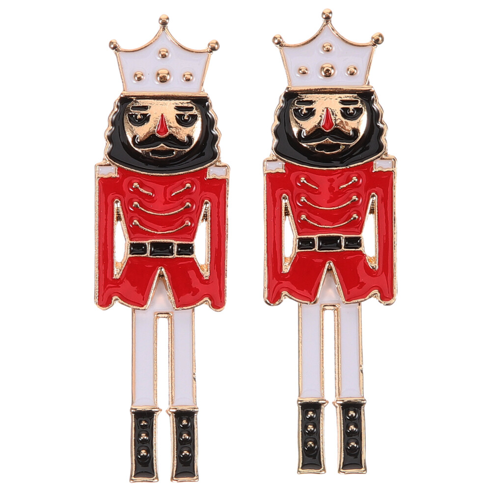Xmas Stud Earring Nutcracker Christmas Decoration Earrings Wild eBay