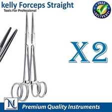 Kelly Hemostat Forceps Straight Surgical Dental Instruments German Grade E