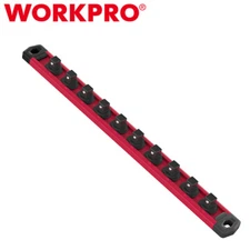 WORKPRO Magnetic Socket Organizer 1/2 Drive Socket Rail Heavy Duty Socket Holder