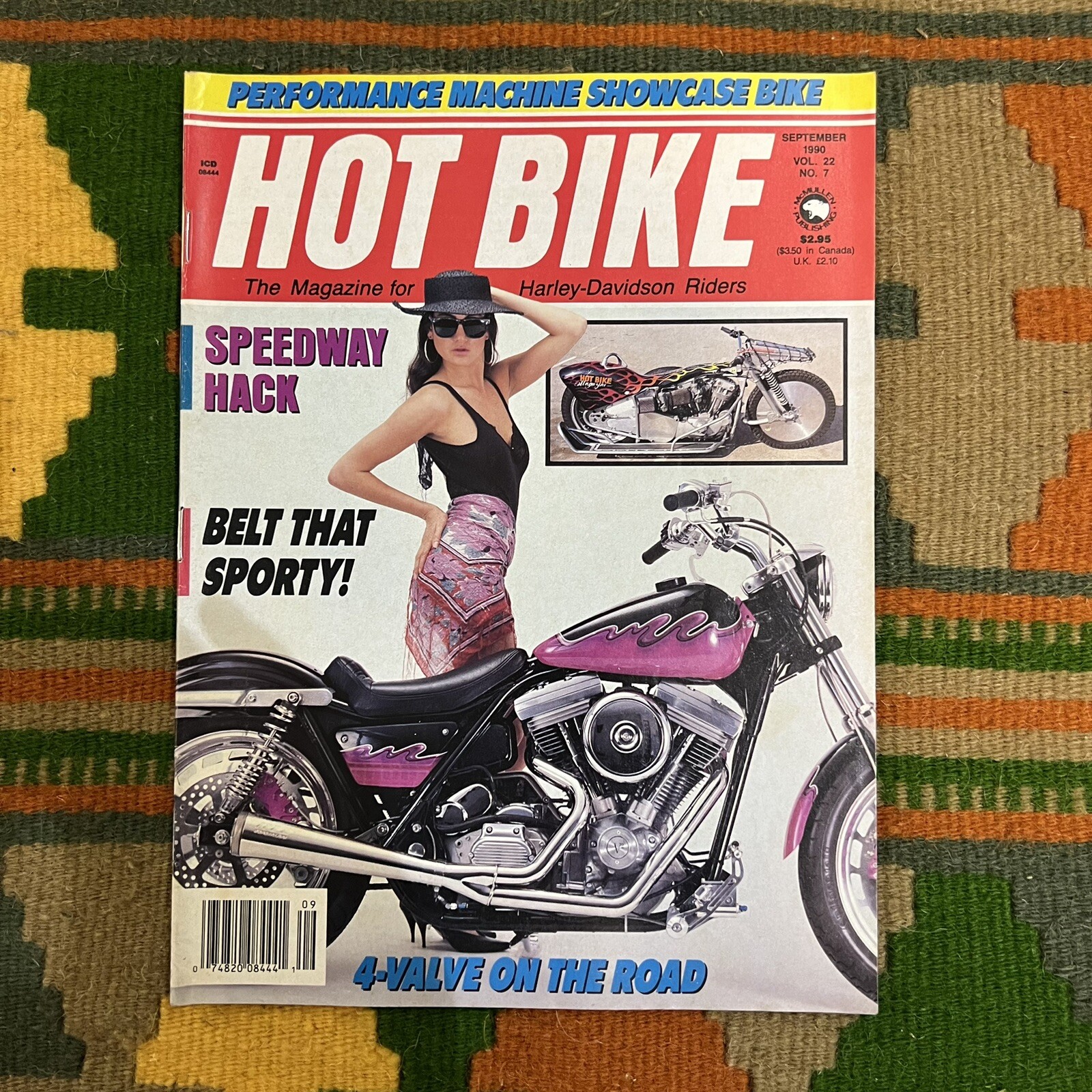 HOT BIKE magazine septermber 1990 motorcycle chopper harley biker outlaw vintage