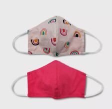 NEW Cat  Jack Kids' 2 Pack Fabric Cloth Face Coverings One Size