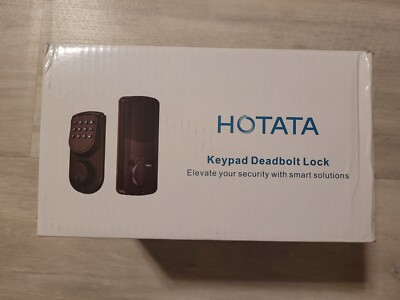 HOTATA Keyless Entry Door Keypad Electronic Deadbolt Lock *Battery Not Included 
