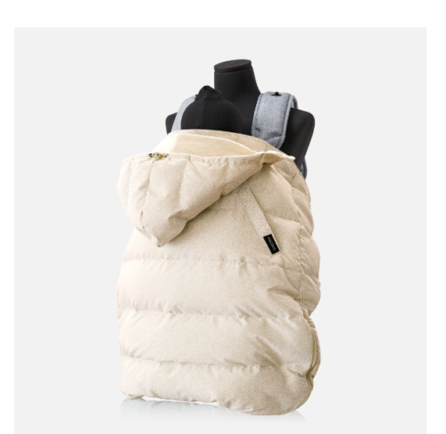 POGNAE Premium Hungarian Goose Down Winter Baby Carrier Warmer Cover Beige - Picture 1 of 12