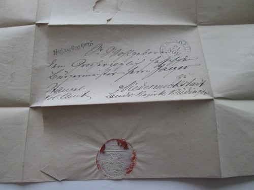 21 NOVIEMBRE 1835 CARTA ALEMANA O DOCUMENTO LEGAL como se ve en las fotos. - Imagen 5 de 5
