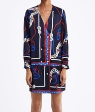 Zara Woman Knot Print Dress 2289/377 NWT