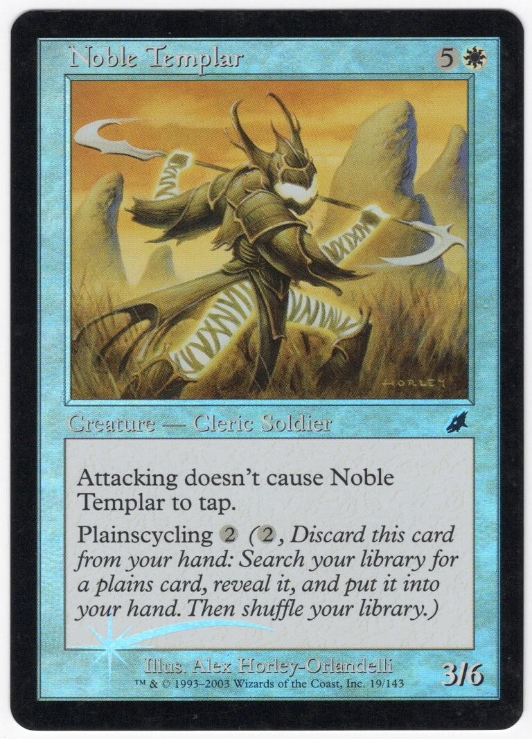 Noble Templar 2003 Scourge FOIL White Common Creature MTG NM AZ1