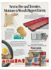 1989 Rust-Oleum Wood Saver With Teflon Vintage Print Advertisement