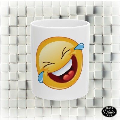 Rolling on the floor laughing Face Emoji Ceramic Mug (11oz, 15oz)