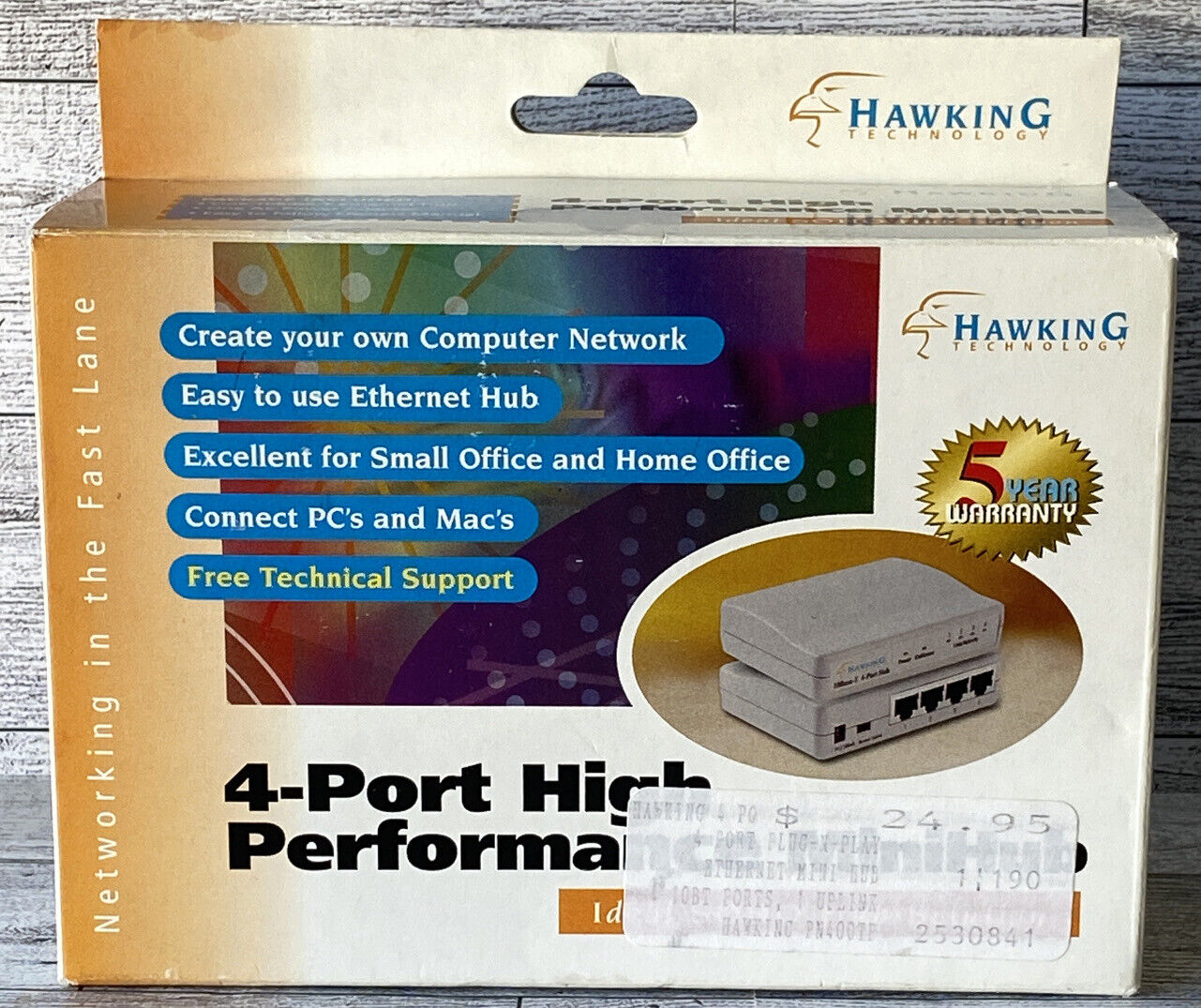 Hawking 4-Port High Performance MiniHub [PN400TP] Complete • New In Box!