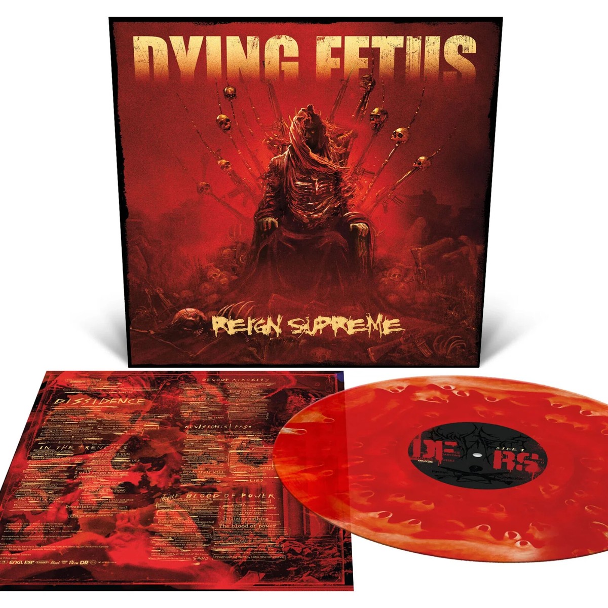 Dying Fetus ‎- Reign Supreme LP RED COLORED Vinyl Album NEW Death