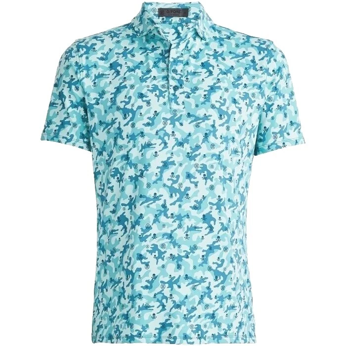 Camuflagem de Nylon Tamanho Regular camisas casuais com Botões para Homens