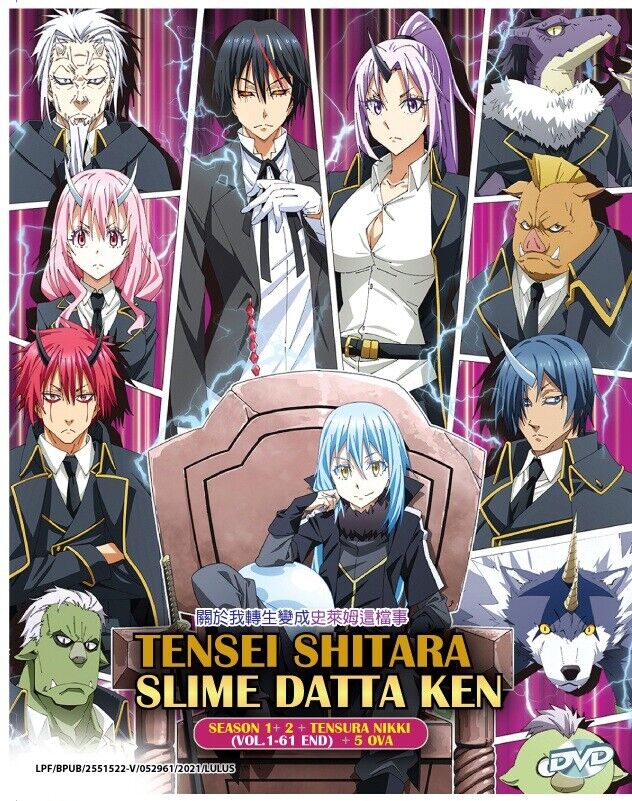 DVD Anime Tensei Shitara Slime Datta Ken Season 2 + Tensura Nikki +5 OVA  ENGLISH