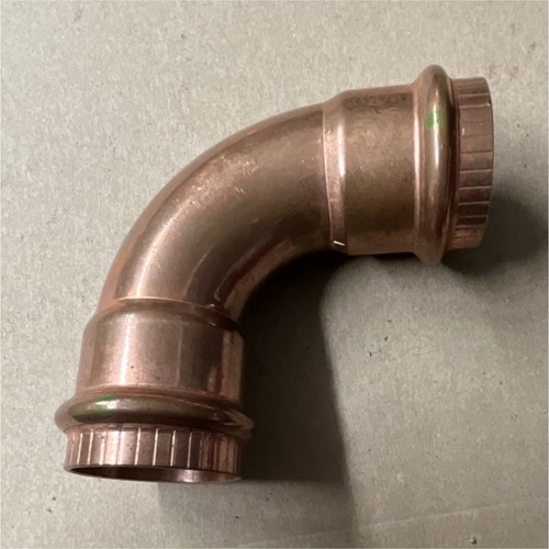 11/2 Viega Pro Press Copper 90ยฐ Elbow Pipe Fitting Single Piece Plumbing