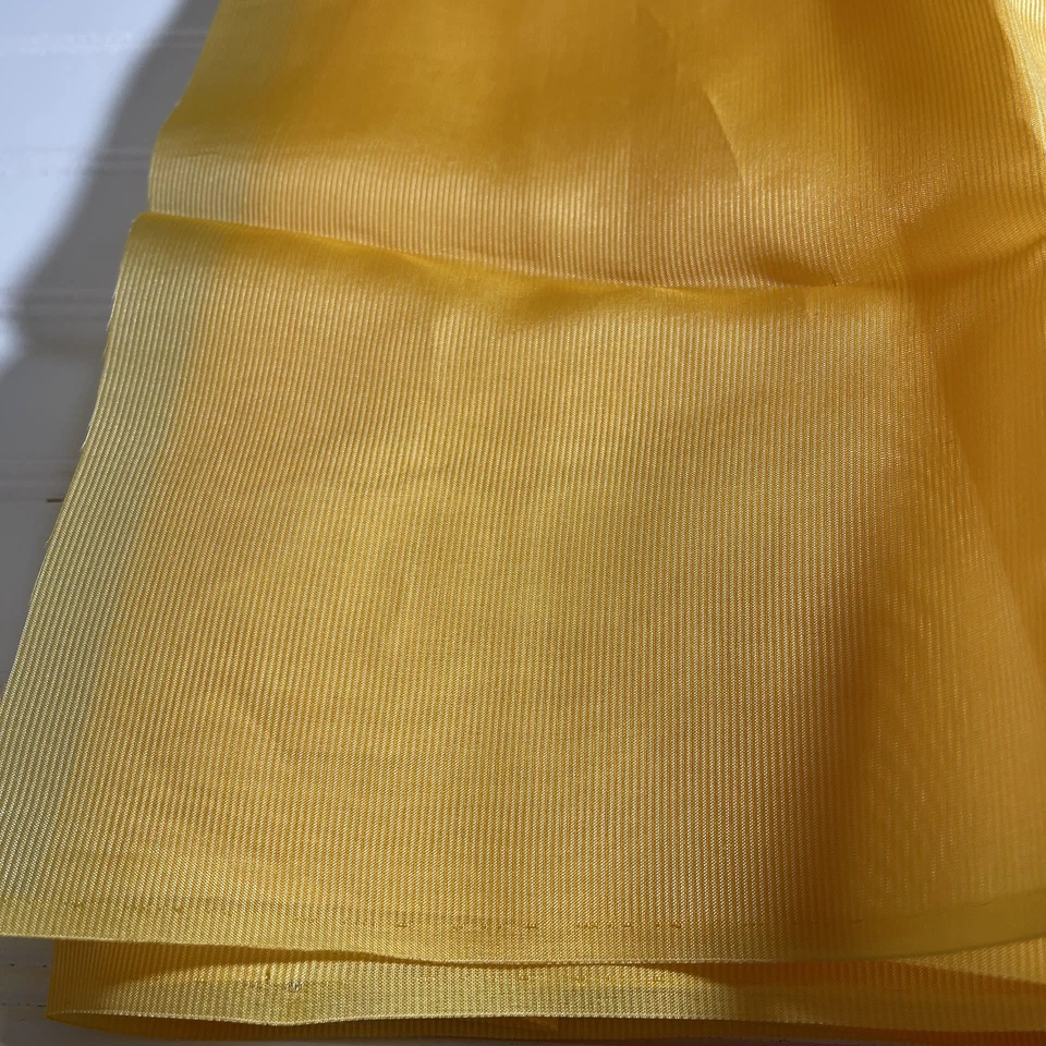 SILK Honey Yellow FABRIC 2 Yards x 22 Inches Wide or 72 Inches x 22 Wide - Image 2 of 4