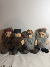 A E Duck Dynasty Stuffed Dolls Lot Of 4 Willie Jase Si And Phill No sound 