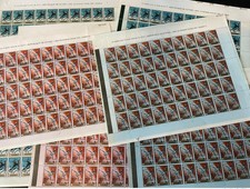 Guinea 1968 Mi. A-G 465 sheets Overprint Grenoble Olympic Games Winter Olympia