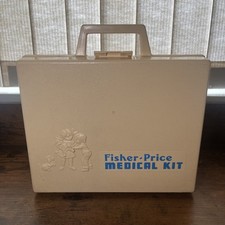 Vintage 1977 Fisher-Price Kids Doctor Medical Kit 936 w/ Case Complete