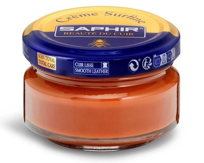 SAPHIR Creme Surfine Pommadier Shoe Polish - Beeswax Cream for Leather Produc...