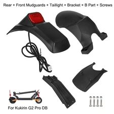 Front Rear Mudguards Tail Light Kit for For kukirin G2 Pro DB 2024 with Bracket