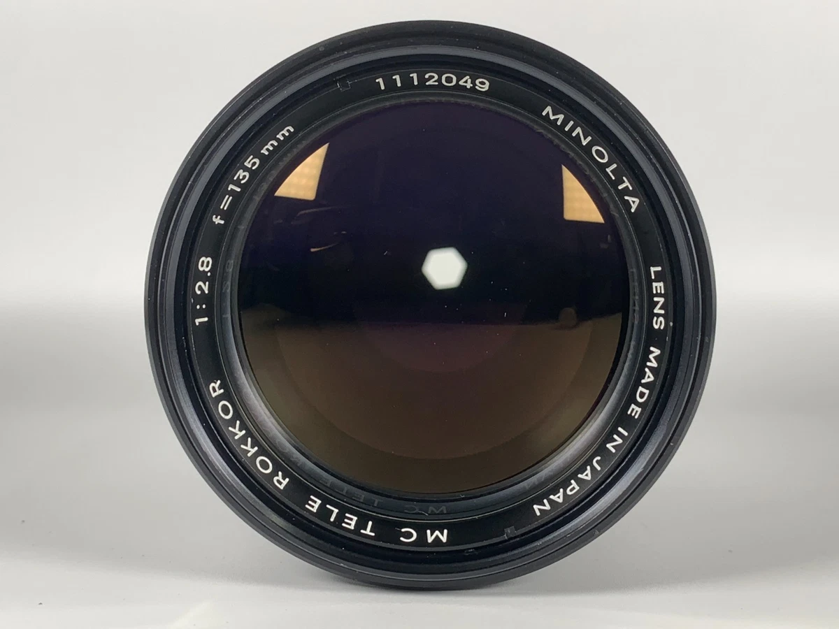 即撮影可　MINOLTA MC TELE ROKKOR 135mm f/2.8 Minolta Rokkor PF 135mm Focal f/2.8 Camera Lenses for sale - eBay